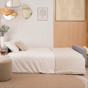 Sofa cama REINE – 60 Sofá cama reine Gris Azul gris claro