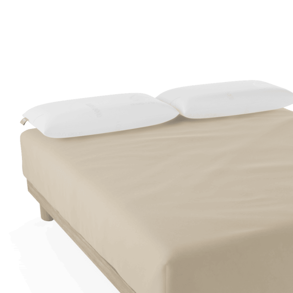 Sábana Bajera Ajustable Algodón 100% Beige