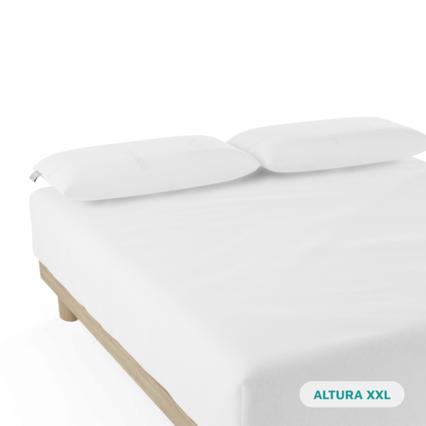 Sábana Bajera Ajustable Alto Especial Algodón 100% Don descanso Blanca