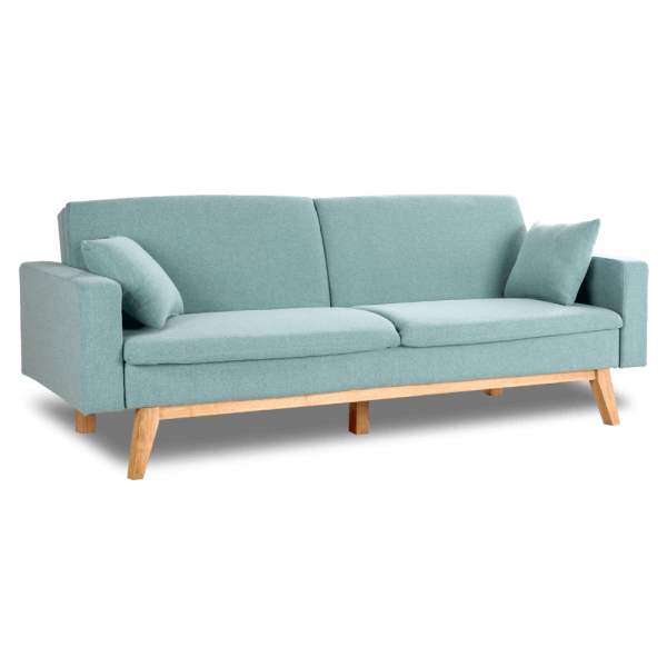 Sofá Cama 3 plazas Reine Verde Menta