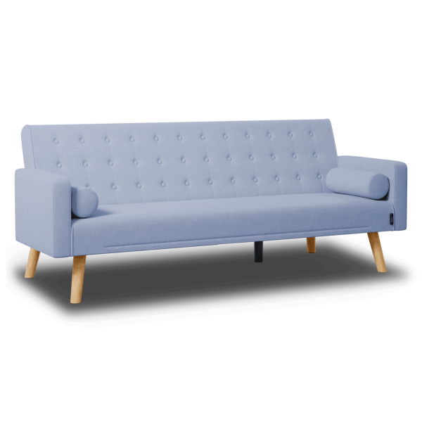Sofá Cama 3 plazas Nalui One Dots Fabric Azul Celeste