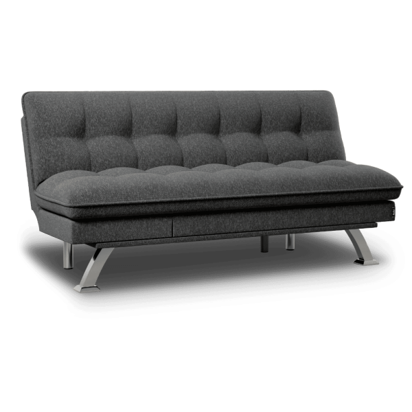 Sofá Cama 3 plazas Nalui Cloud Dots Fabric Gris Marengo