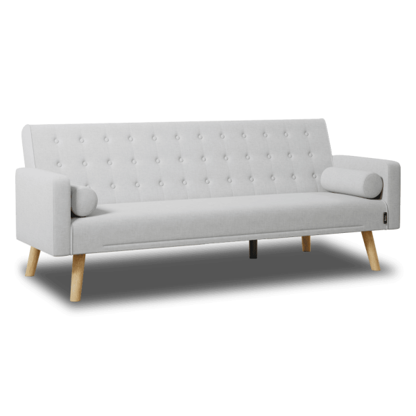 Sofá Cama 3 plazas Nalui One Dots Fabric Gris Claro