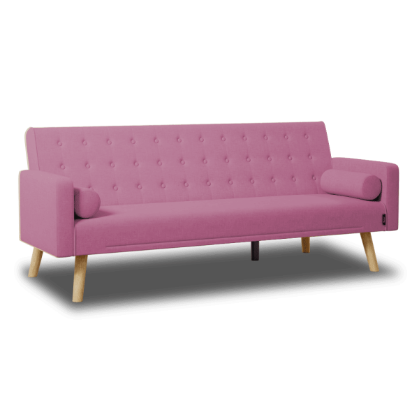 Sofá Cama 3 plazas Nalui One Dots Fabric Rosa