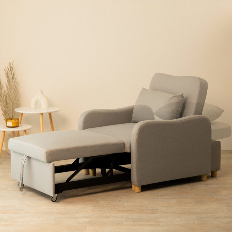 Sillón cama buddy gris claro