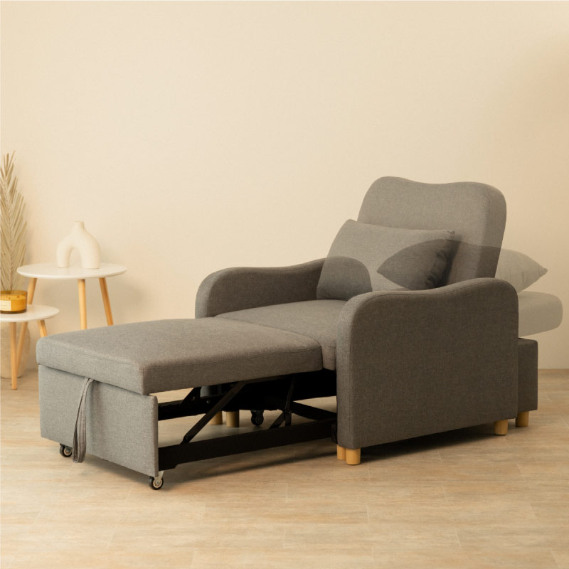 Sillón cama buddy gris oscuro