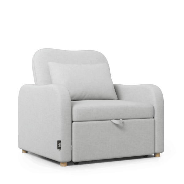 Sillón cama Nalui Buddy Sofá cama 1 plaza Gris Claro