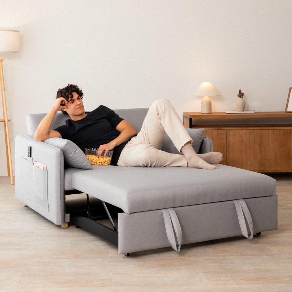 Sofá Cama 2 plazas Nalui Nest 2 Gris Claro