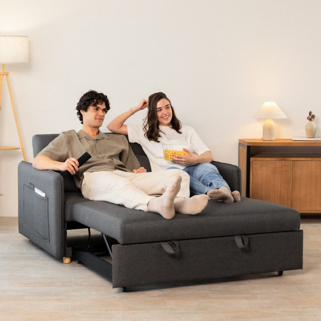 Sofá Cama 2 plazas Nalui Nest 2 Gris Oscuro