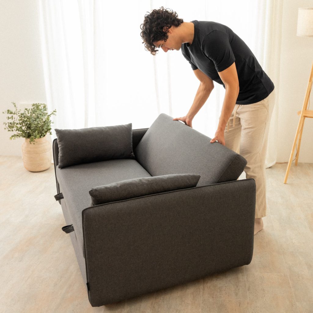Sofá Cama 2 plazas Nalui Nest 2 Gris Oscuro