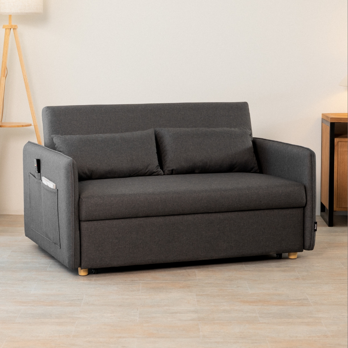 Sofá Cama 2 plazas Nalui Nest 2 Gris Oscuro