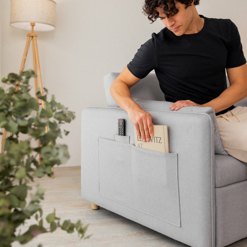 Sofá Cama 2 plazas Nalui Nest 2 Gris Claro