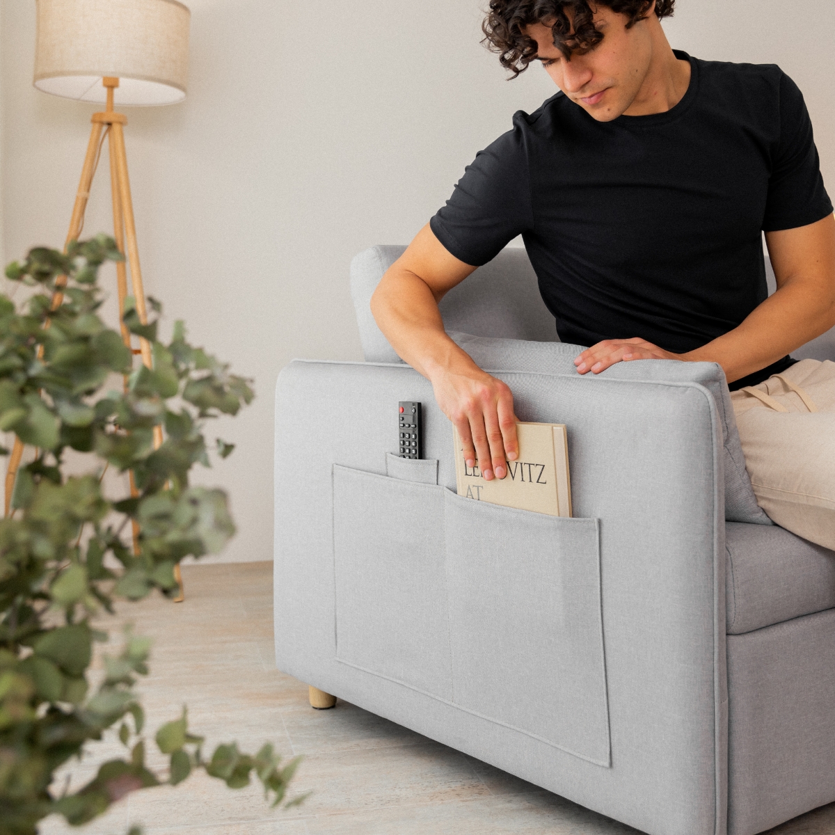 Sofá Cama 2 plazas Nalui Nest 2 Gris Claro
