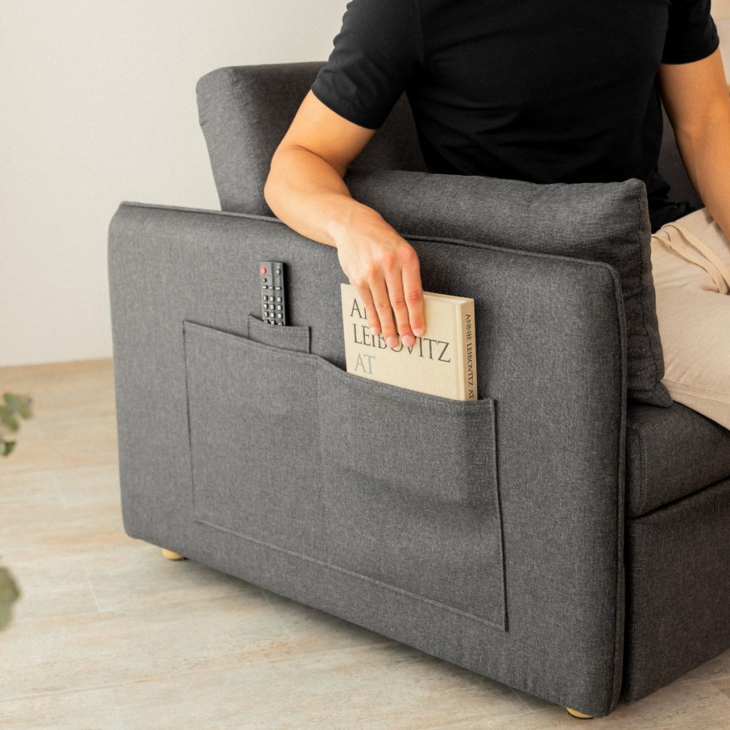 Sofá Cama 2 plazas Nalui Nest 2 Gris Oscuro