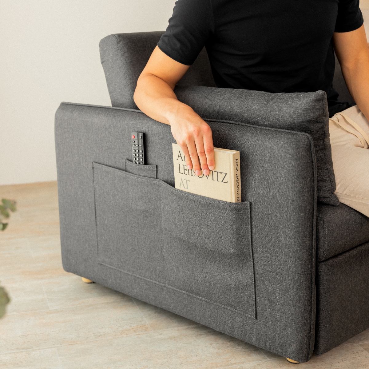 Sofá Cama 2 plazas Nalui Nest 2 Gris Oscuro