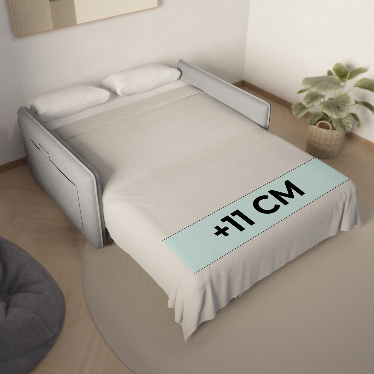 Sofá Cama 2 plazas Nalui Nest 2 Gris Claro