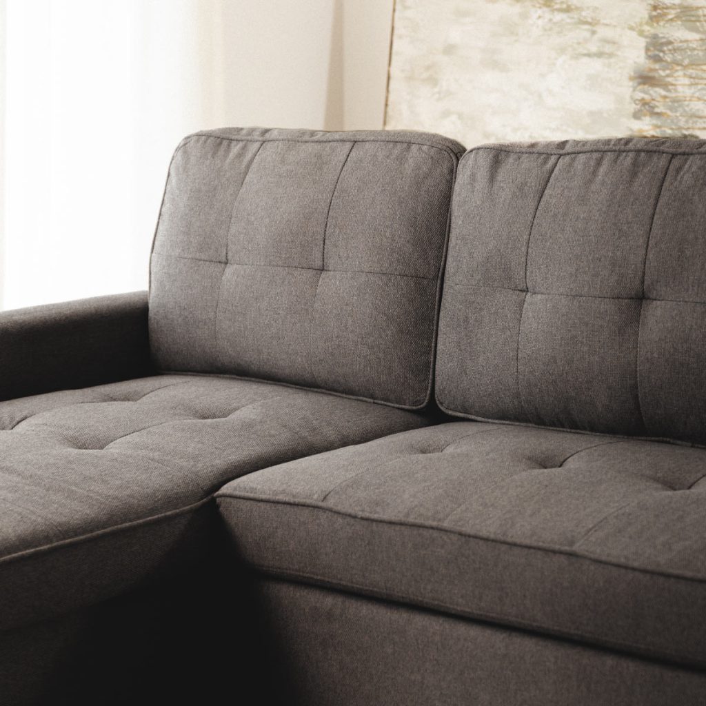 sofá cama 3 plazas chaiselongue Haven Gris oscuro