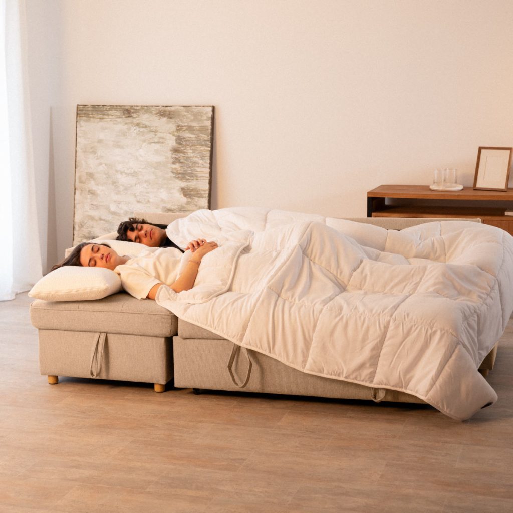 sofá cama 3 plazas chaiselongue Haven Beige