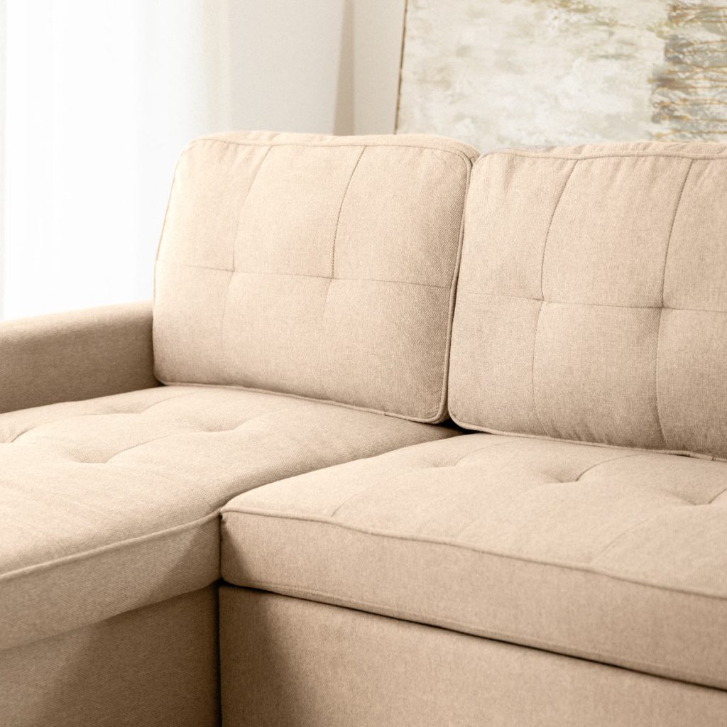 sofá cama 3 plazas chaiselongue Haven Beige