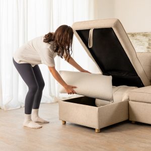 Amazon_Sofa cama 3 plazas_HAVEN – 48 sofá cama 3 plazas chaiselongue Haven Beige