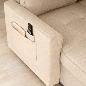 Amazon_Sofa cama 3 plazas_HAVEN – 56 sofá cama 3 plazas chaiselongue Haven Beige