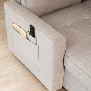Amazon_Sofa cama 3 plazas_HAVEN – 57 sofá cama 3 plazas chaiselongue Haven Gris claro