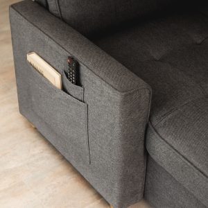 Amazon_Sofa cama 3 plazas_HAVEN – 58 sofá cama 3 plazas chaiselongue Haven Gris oscuro