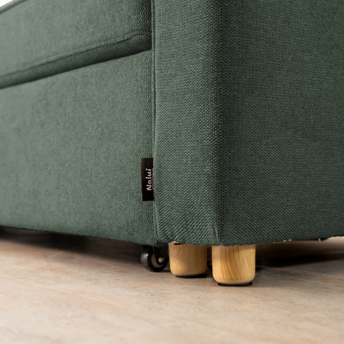 sofá cama 3 plazas chaiselongue Haven Verde oscuro