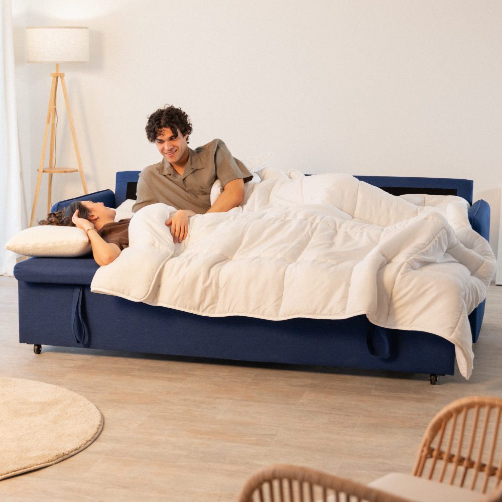 Sofá Cama 3 plazas Nalui Nest 3 Azul Marino