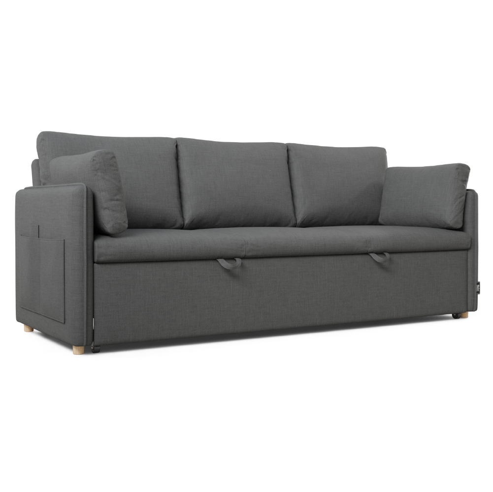 Sofá Cama 3 plazas Nalui Nest 3 Gris Oscuro