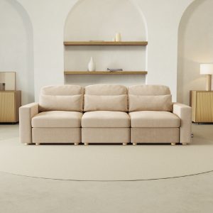 Mesa de trabajo 16-100 Sofá Modular Chaiselongue 3 plazas Nalui Bloom Beige Claro