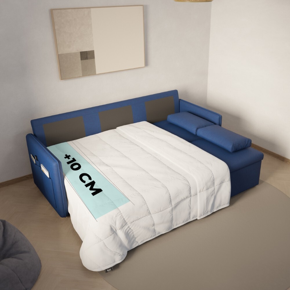 Sofá Cama 3 plazas Nalui Nest 3 Azul Marino