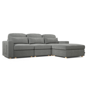 Sofá-modular-BLOOMx3-–-103 Sofá Modular Chaiselongue 3 plazas Nalui Bloom Gris Oscuro con puff