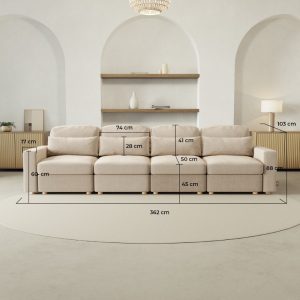 Sofá modular BLOOMx4 – 89 (Personalizado)