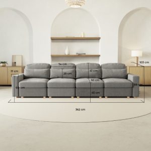 Sofá modular BLOOMx4 – 90 (Personalizado)