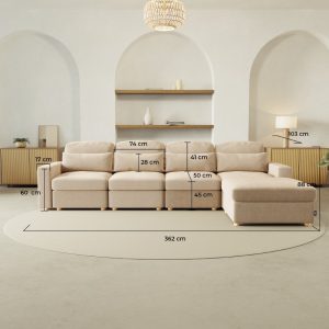 Sofá modular BLOOMx4 – 91 (Personalizado)