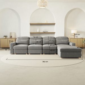Sofá modular BLOOMx4 – 92 (Personalizado)