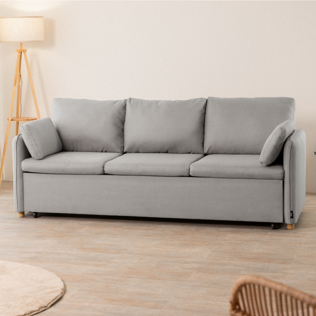 Sofá Cama 3 plazas Nalui Nest 3 Gris Claro