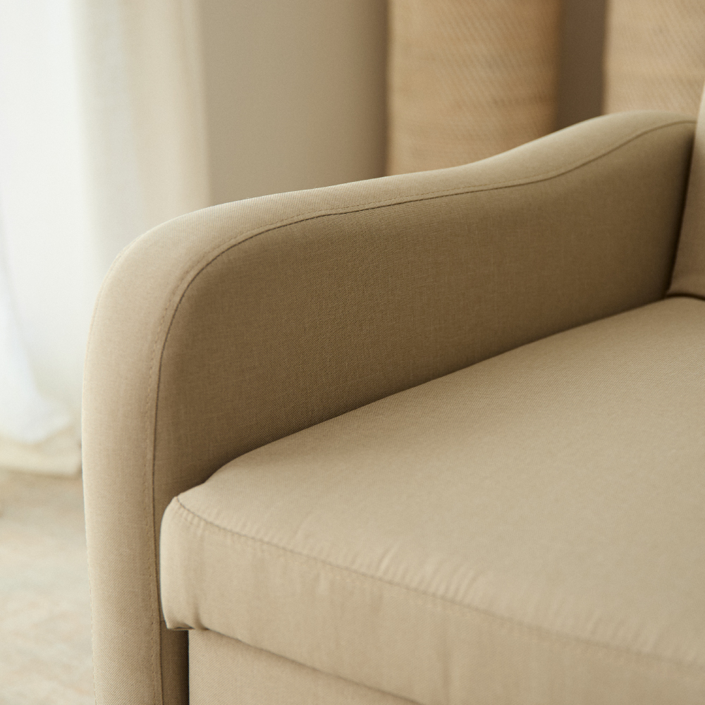 Nalui Sofá cama 2 plazas 3 en 1 Beige