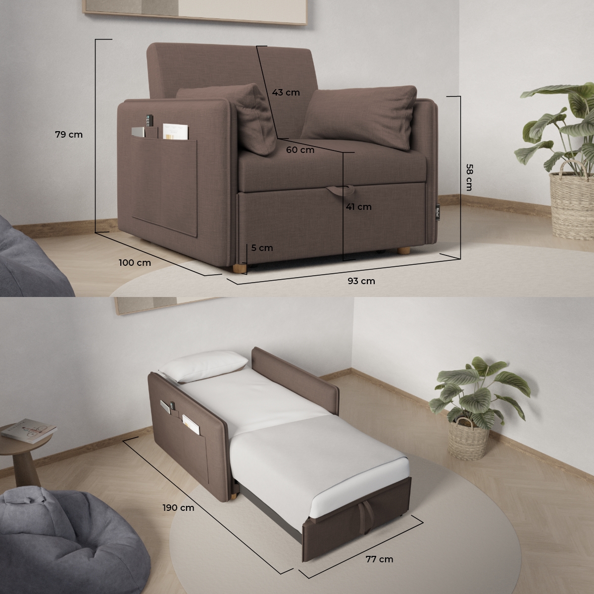 Sillón cama NEST 1 – 251