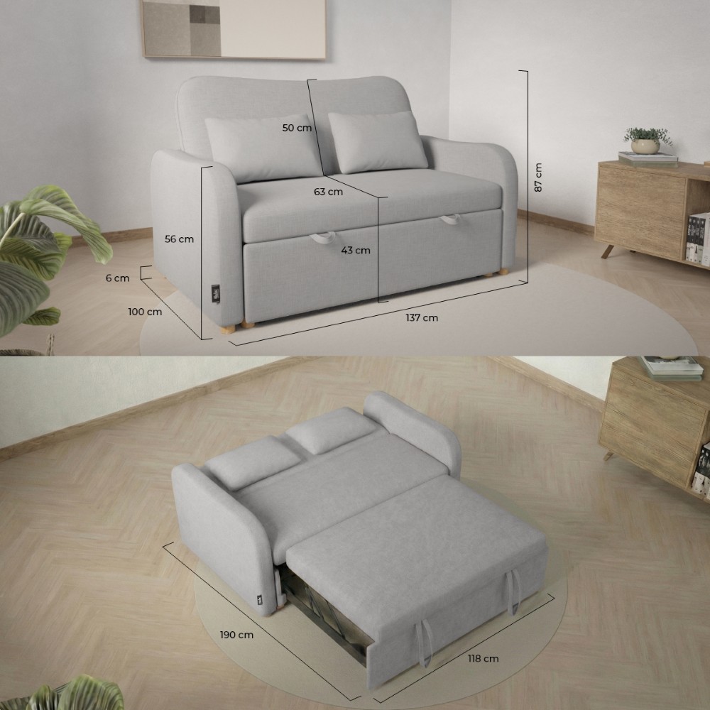 Sofá cama Buddy 2 – 120 (1)